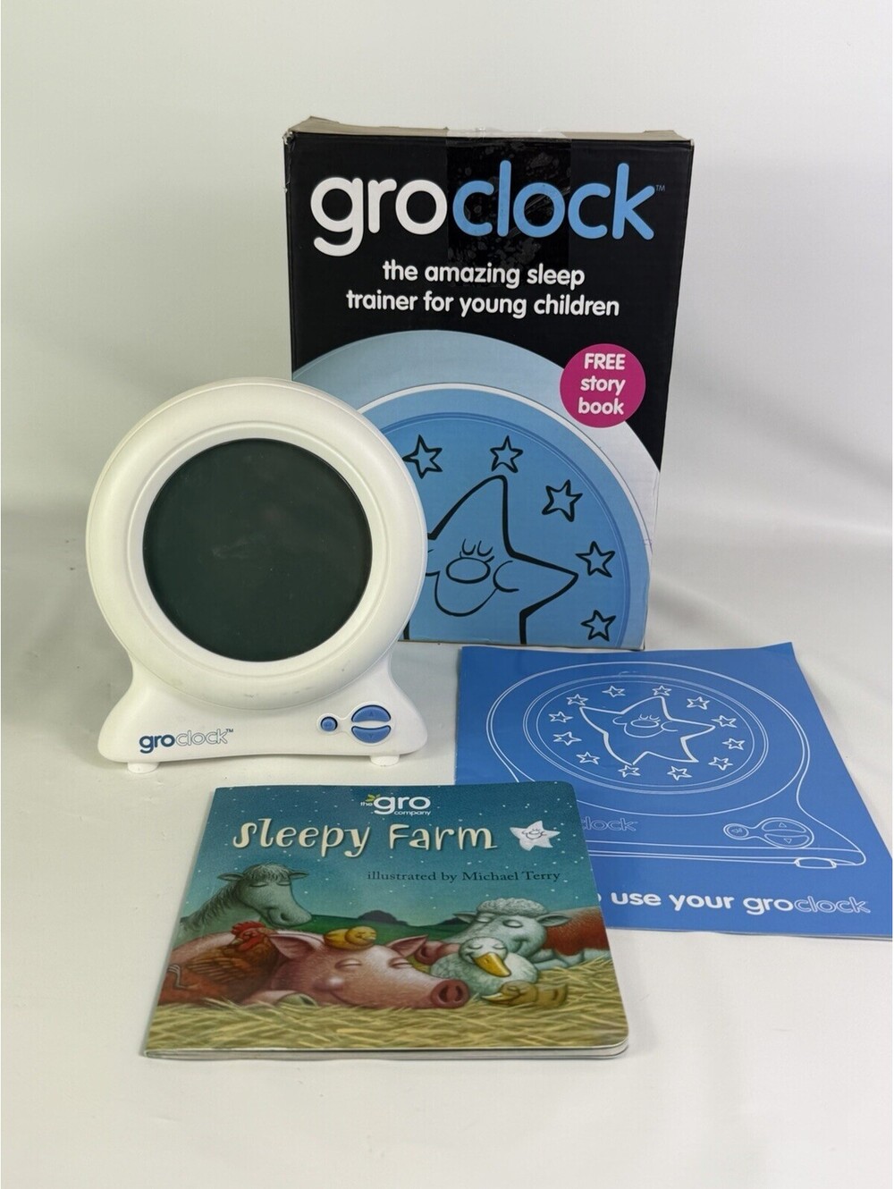 TOMMEE TIPPEE GROCLOCK Children's Sleep Trainer & Night Light Gro Clock No Cord
